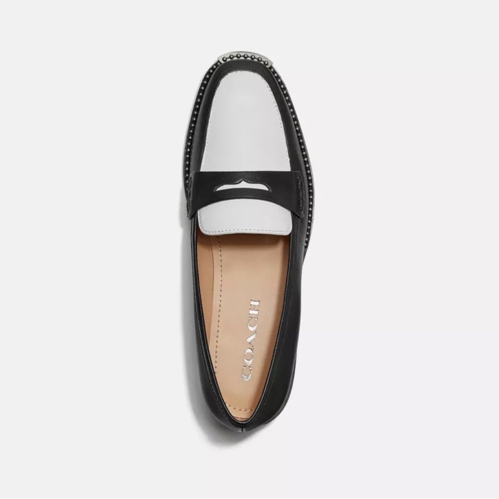 Coach Nelli Leather Loafers - Picture 1 of 6